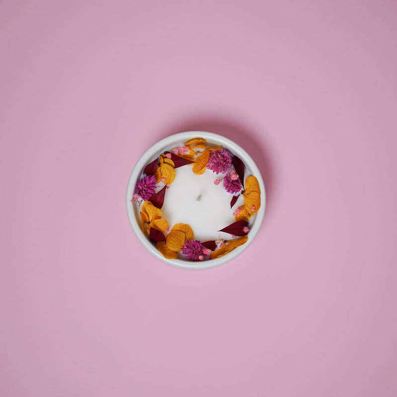 Bougie fleurie Mirabelle - Flowrette