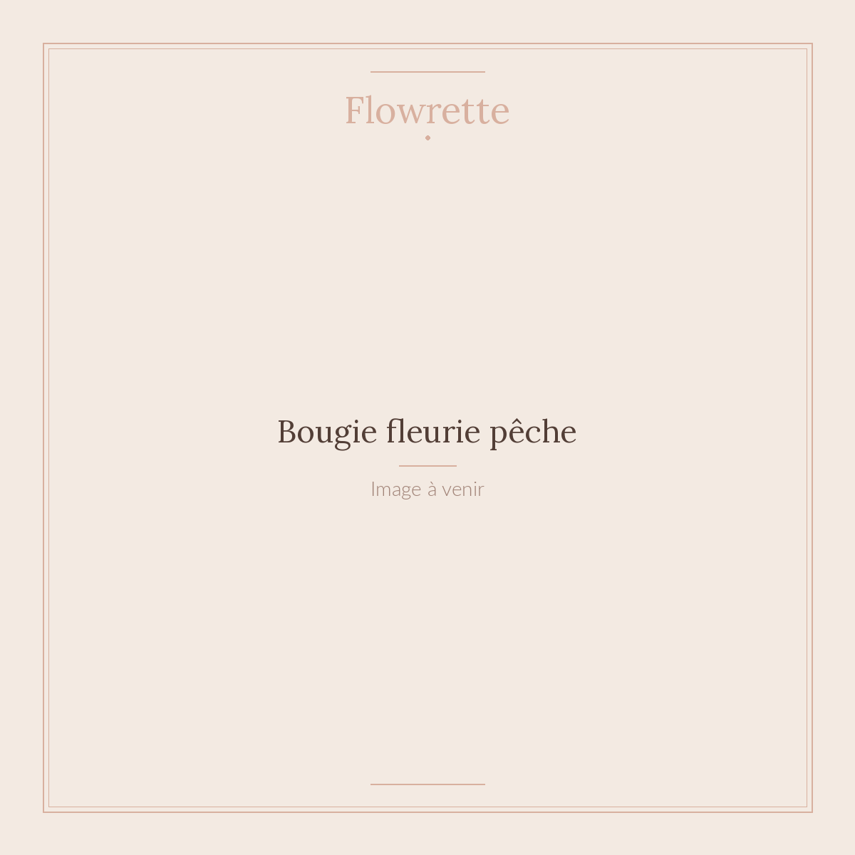 Bougie fleurie pêche - Flowrette