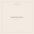 Bougie fleurie pêche - Flowrette