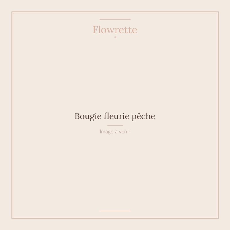 Bougie fleurie pêche - Flowrette