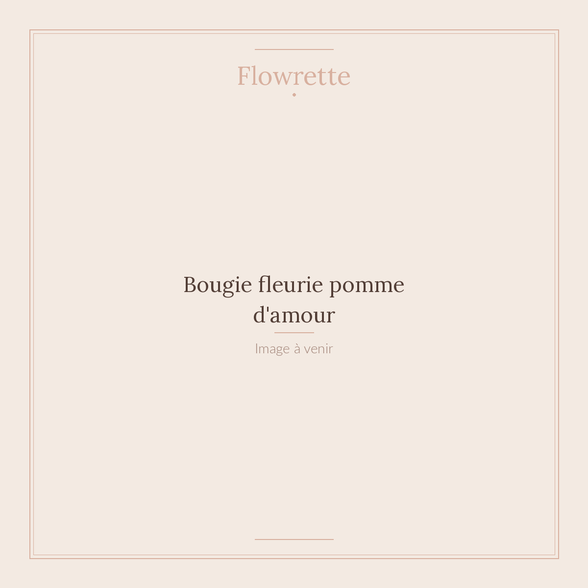 Bougie fleurie pomme d'amour - Flowrette