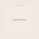 Bougie fleurie tilleul - Flowrette