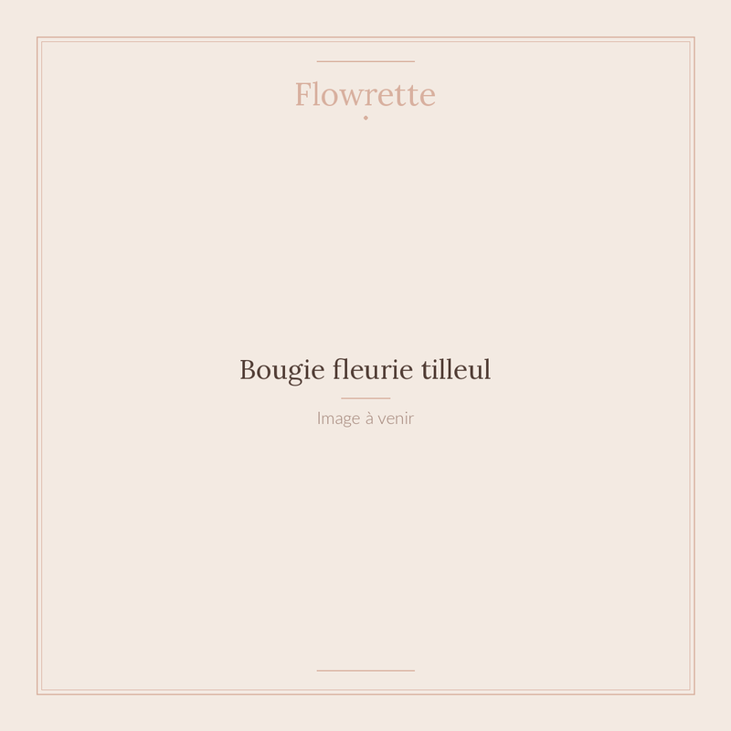 Bougie fleurie tilleul - Flowrette
