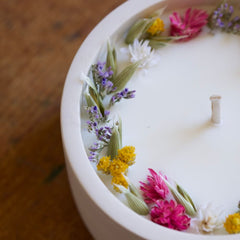 Amandier flower flowery candle