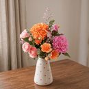 Bouquet de fleurs artificielles Adèle, vue d'ensemble aux teintes douces - Flowrette
