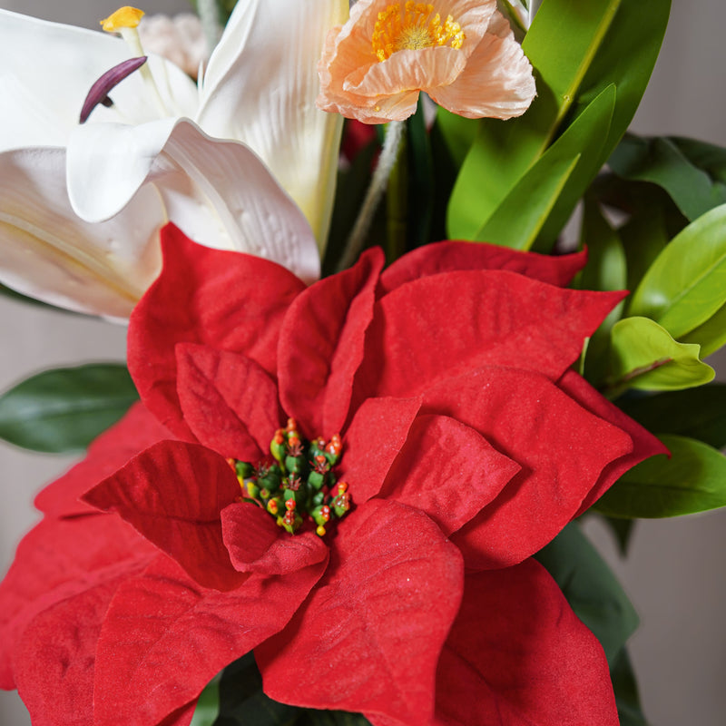 Bouquet de fleurs artificielles Célestine, composition florale élégante - Flowrette