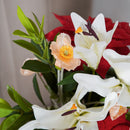 Bouquet de fleurs artificielles Célestine, composition florale élégante - Flowrette