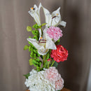 Bouquet de fleurs artificielles Clémence, avec fleurs pastel - Flowrette