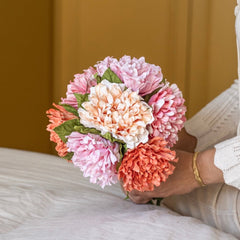 Dahlia paper bouquet