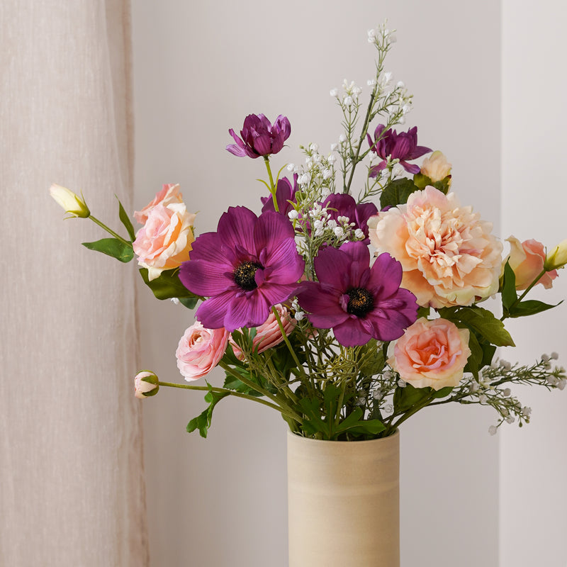Bouquet de fleurs artificielles Marjorie, vue d'ensemble de la composition - Flowrette