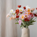 Bouquet de fleurs artificielles Siloé, vue en gros plan de la composition - Flowrette