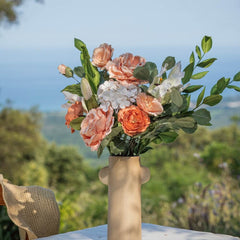 Bouquet fleurs en papier Cézanne