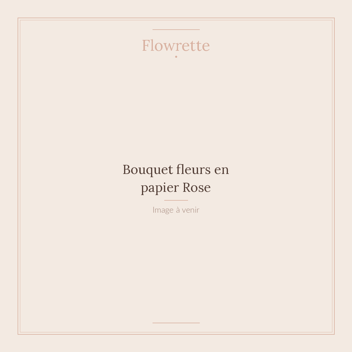 Bouquet fleurs en papier Rose - Flowrette
