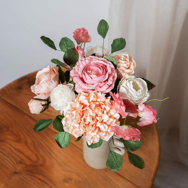 Bouquet fleurs en papier Bazille