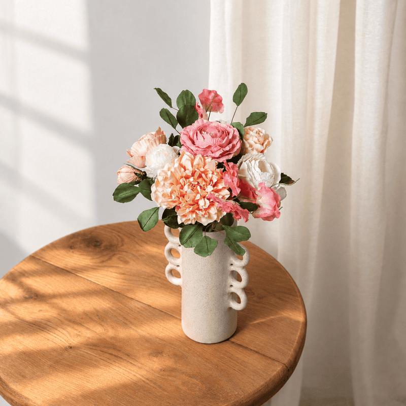 Bouquet fleurs en papier Bazille