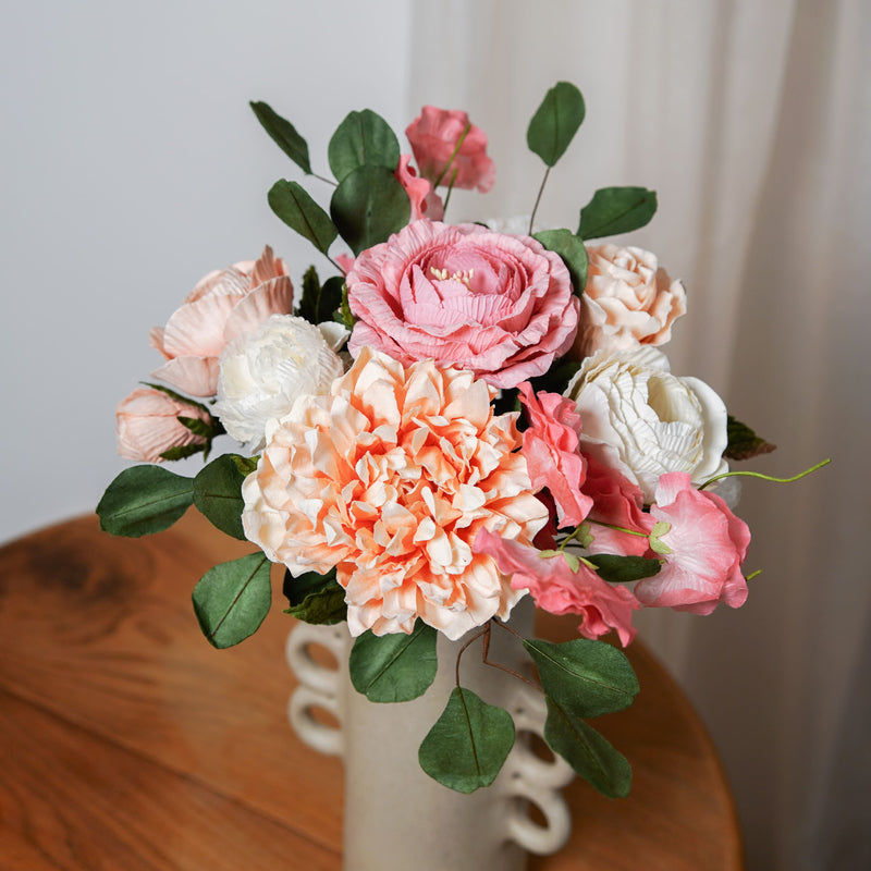Bouquet fleurs en papier Bazille