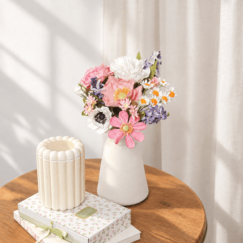 Bouquet fleurs en papier Cassatt