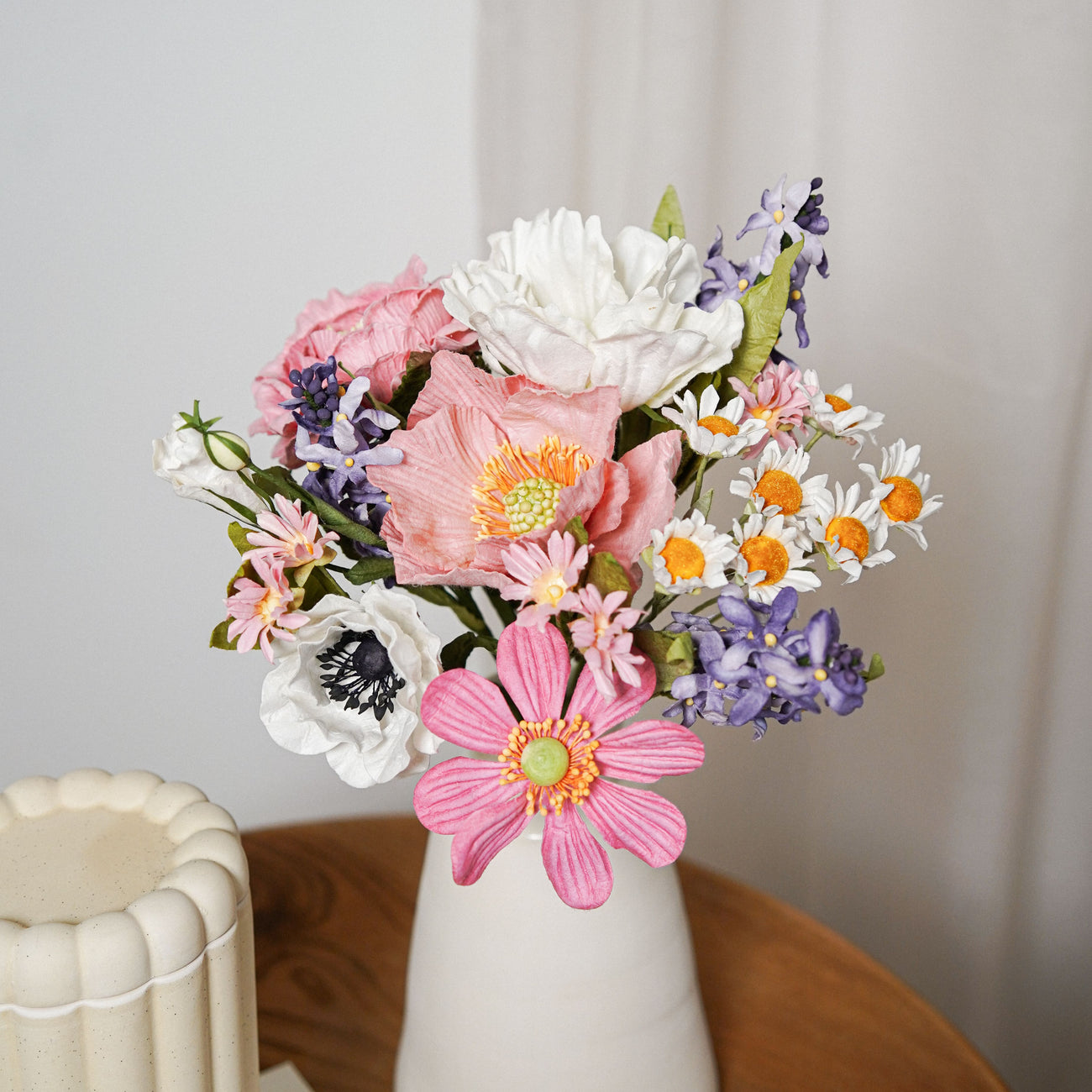 Bouquet fleurs en papier Cassatt