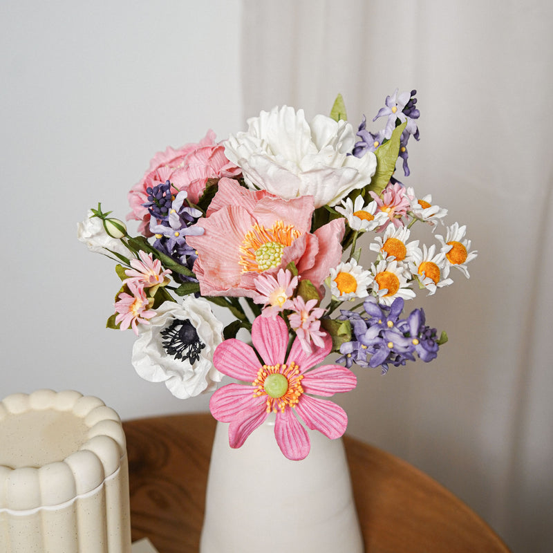 Bouquet fleurs en papier Cassatt