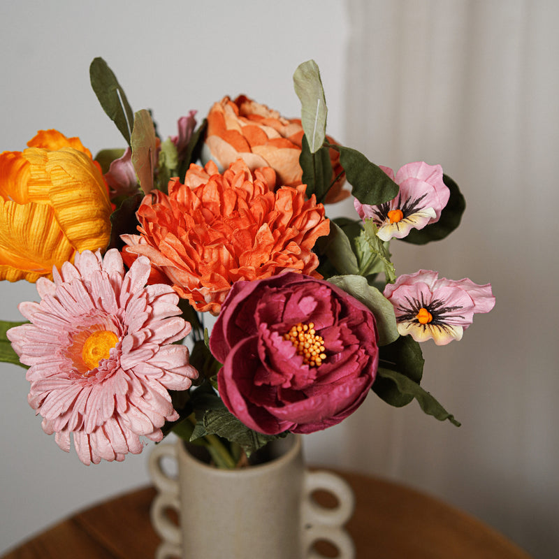 Bouquet fleurs en papier Manet