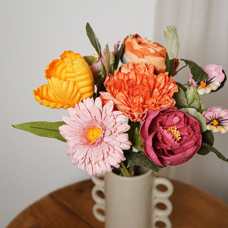 Bouquet fleurs en papier Manet