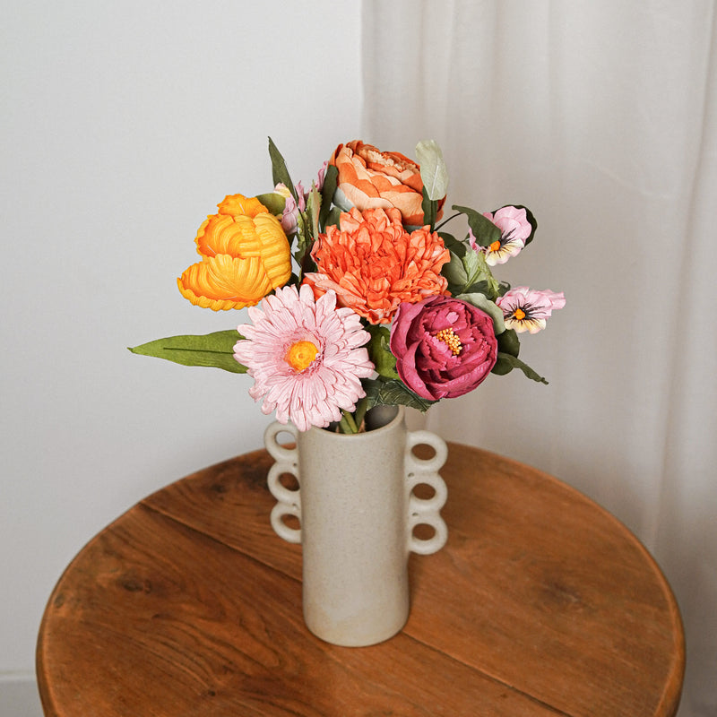 Bouquet fleurs en papier Manet