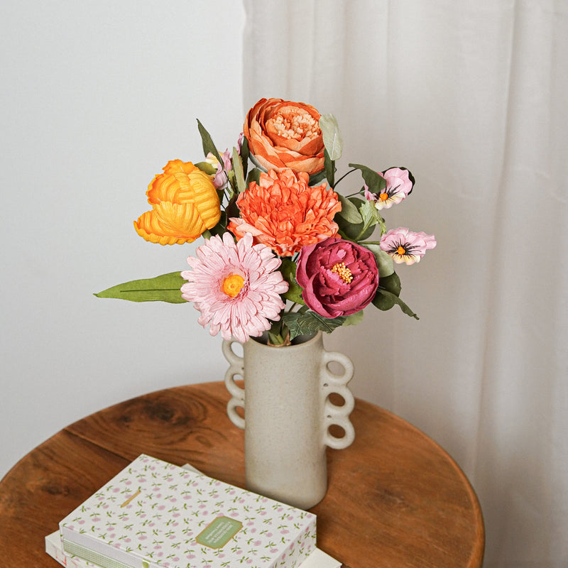Bouquet fleurs en papier Manet