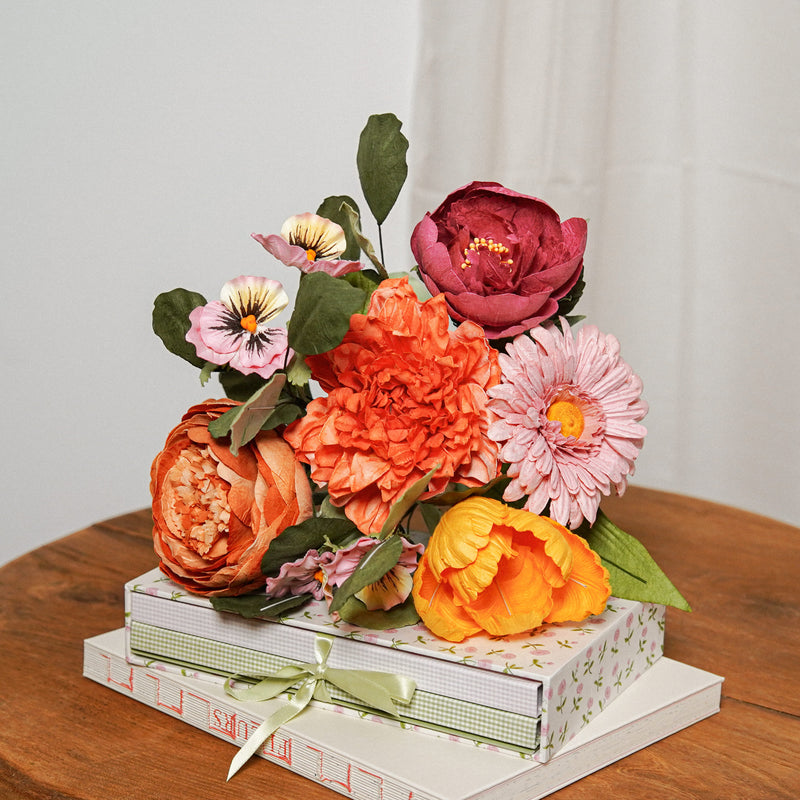 Bouquet fleurs en papier Manet