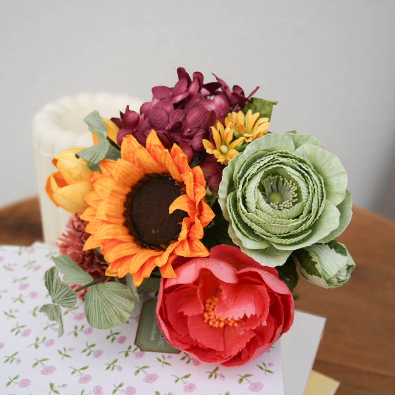 Bouquet fleurs en papier Turner