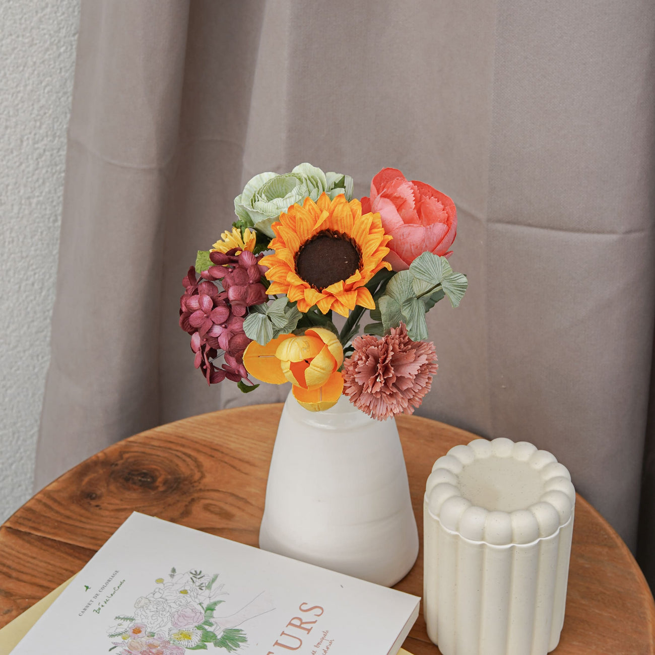 Bouquet fleurs en papier Turner