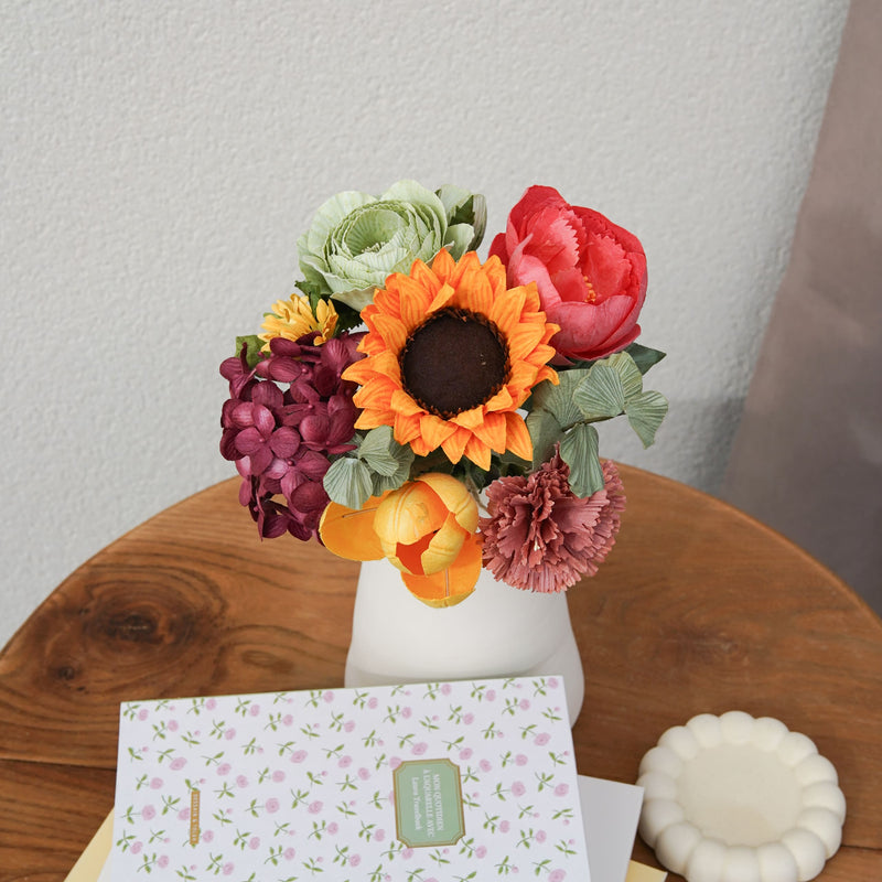 Bouquet fleurs en papier Turner