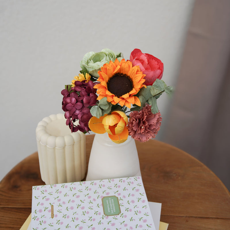 Bouquet fleurs en papier Turner