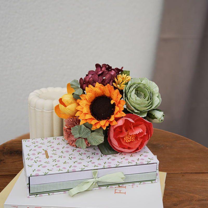 Bouquet fleurs en papier Turner