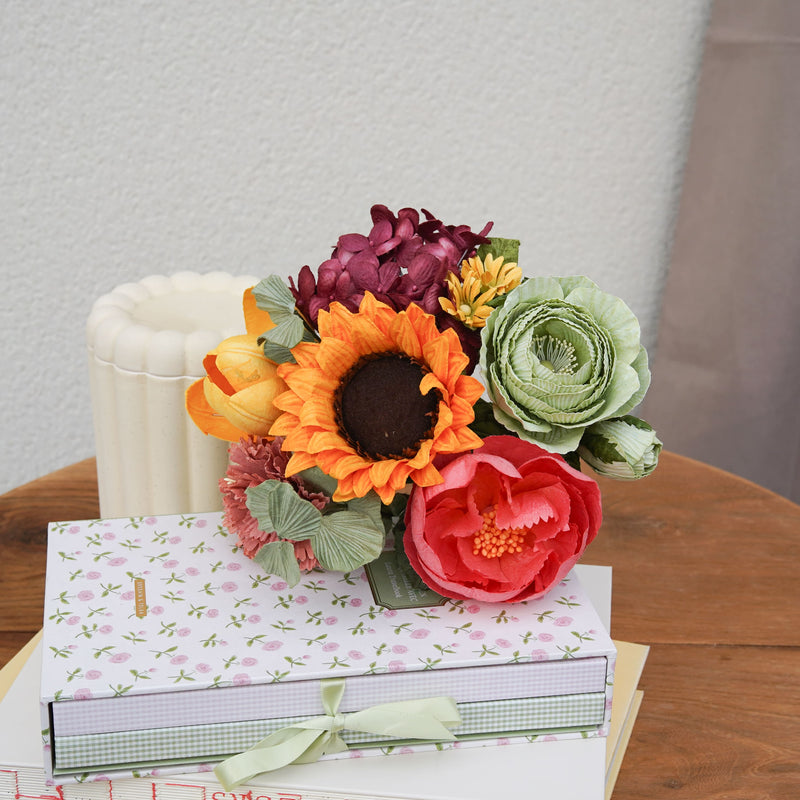 Bouquet fleurs en papier Turner