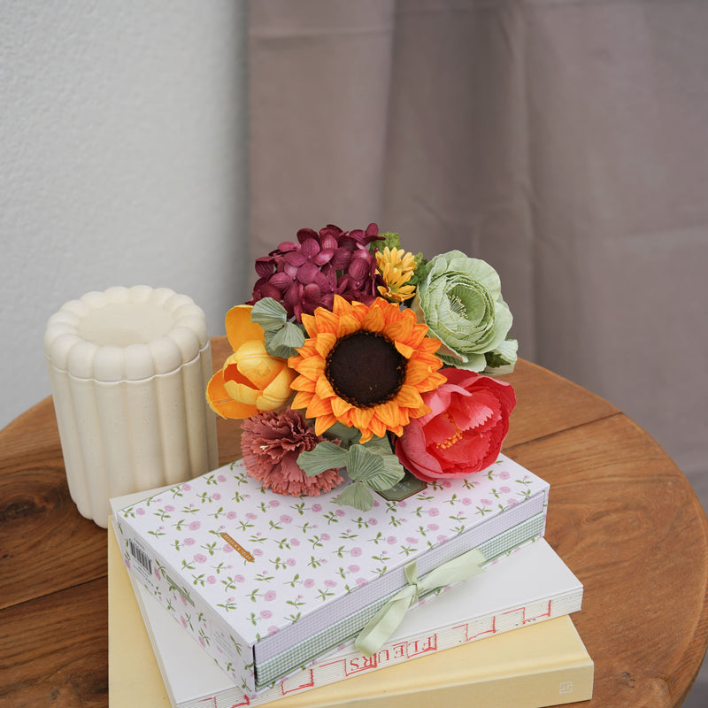 Bouquet fleurs en papier Turner