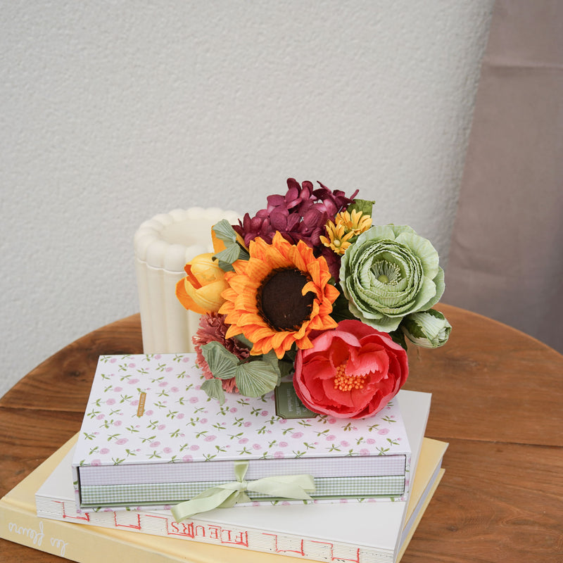 Bouquet fleurs en papier Turner