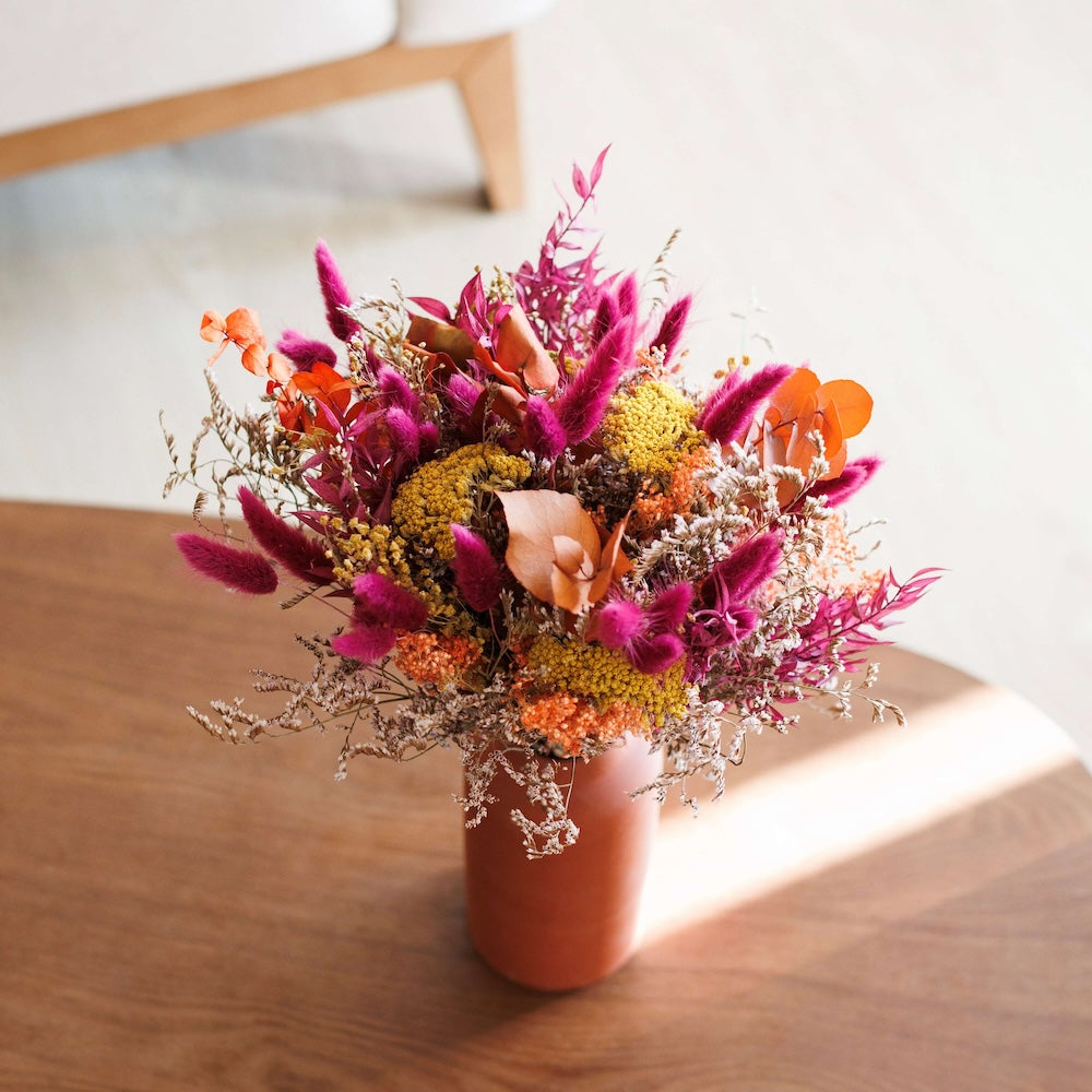 Bouquet fleurs séchées et stabilisées Adam
