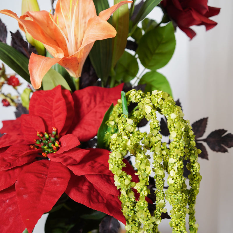 Bouquet de fleurs artificielles Gabrielle, composition florale romantique - Flowrette