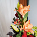 Bouquet de fleurs artificielles Gabrielle, composition florale romantique - Flowrette