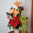 Bouquet de fleurs artificielles Gabrielle, composition florale romantique - Flowrette