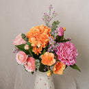 Bouquet de fleurs artificielles Adèle, vue d'ensemble aux teintes douces - Flowrette