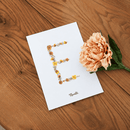 Affiche A5 herbier lettre jaune - Flowrette
