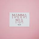 Carte postale Mamma Mia, avec illustration florale - Flowrette