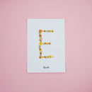 Affiche A5 herbier lettre jaune - Flowrette