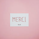 Carte postale Merci, avec illustration florale - Flowrette