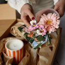 Coffret cadeau orange Flowrette, détail de l'emballage - Flowrette