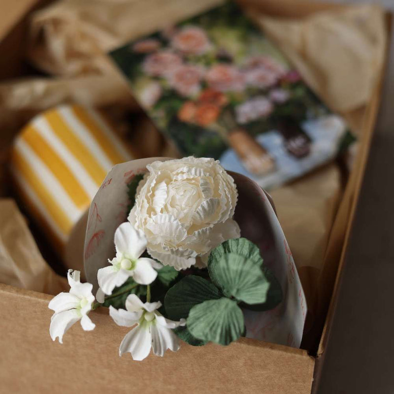 Coffret cadeau jaune Flowrette, vue d'ensemble - Flowrette
