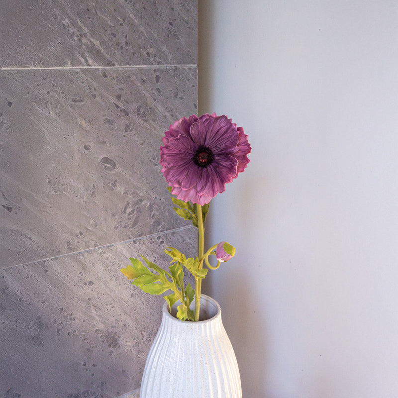 Purple artificial poppy