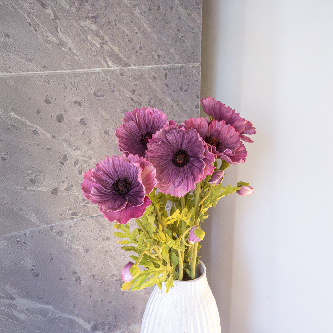 Coquelicot artificiel violet