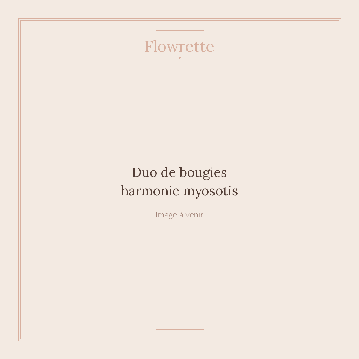 Duo de bougies harmonie myosotis - Flowrette
